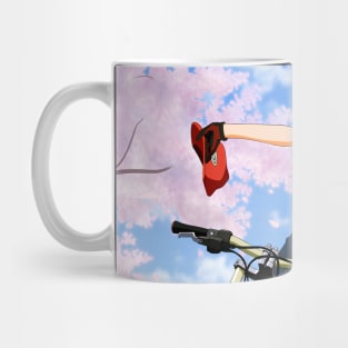 Asuka Langley Soryu on a Bicycle Mug